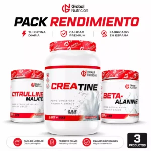 Pack Creatina 1kg+Citrulina 500gr+Betalalina 500gr-Globalnutricion-Fullgympro